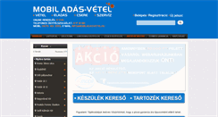 Desktop Screenshot of mobiladasvetel.hu