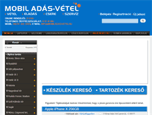 Tablet Screenshot of mobiladasvetel.hu